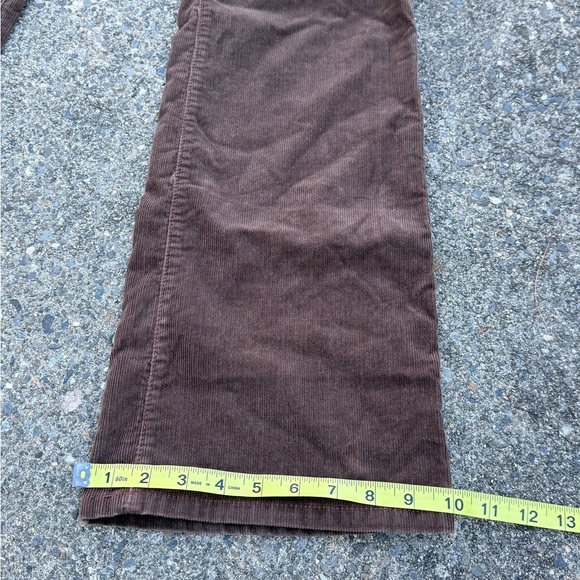 90s Y2K Polo Ralph Lauren Pants Womens Size 8 Bootcut Brown Corduroy Stretch - Picture 8 of 11